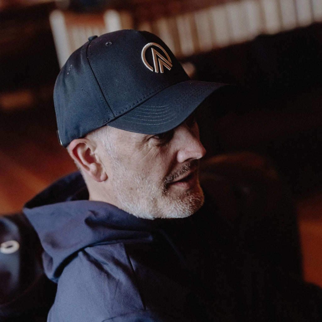 cycling baseball cap navy | grvl
