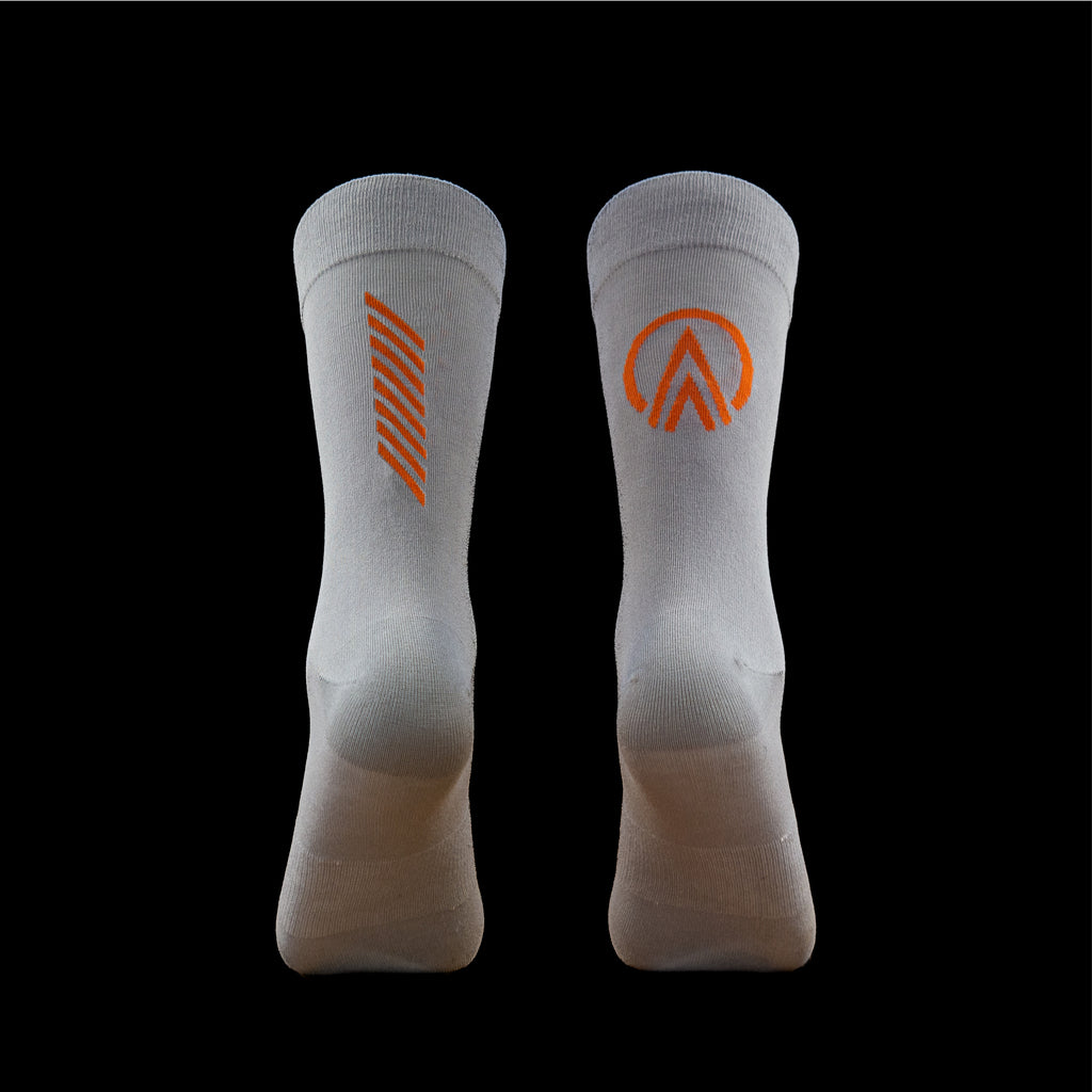 GRVL sustainable gravel cycle socks best quality tercel bamboo 6" cycle socks 4 pack nerd grey 