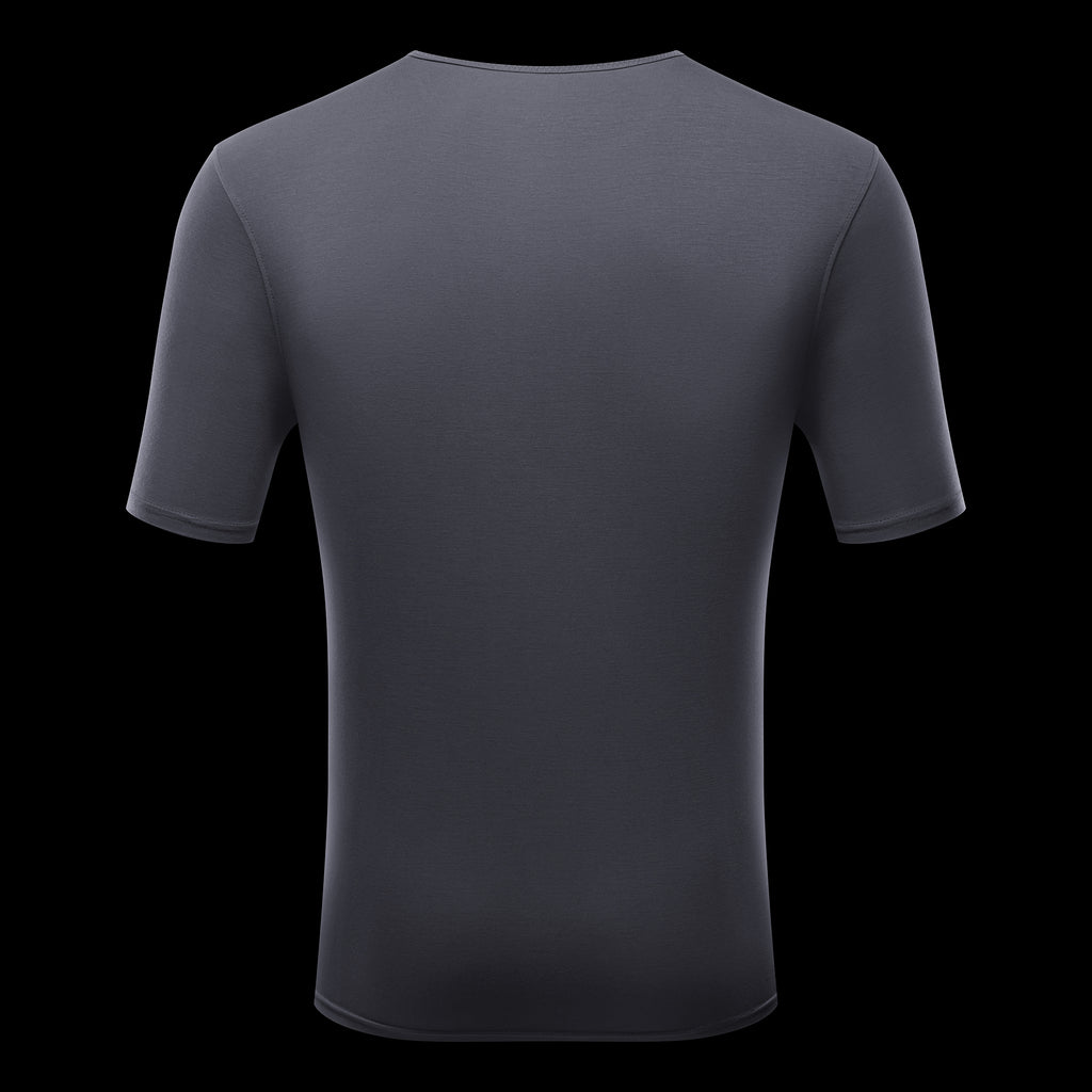 Sustainable T-shirt in grey by GRVL for gravel cycling