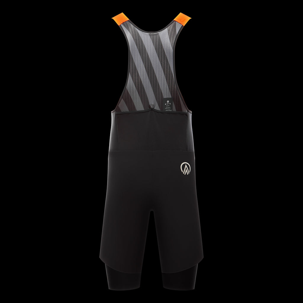 gravel bib short black back