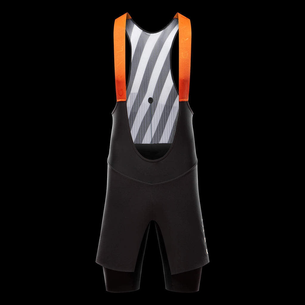 cycling bib shorts black front