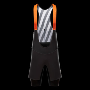 cycling bib shorts black front