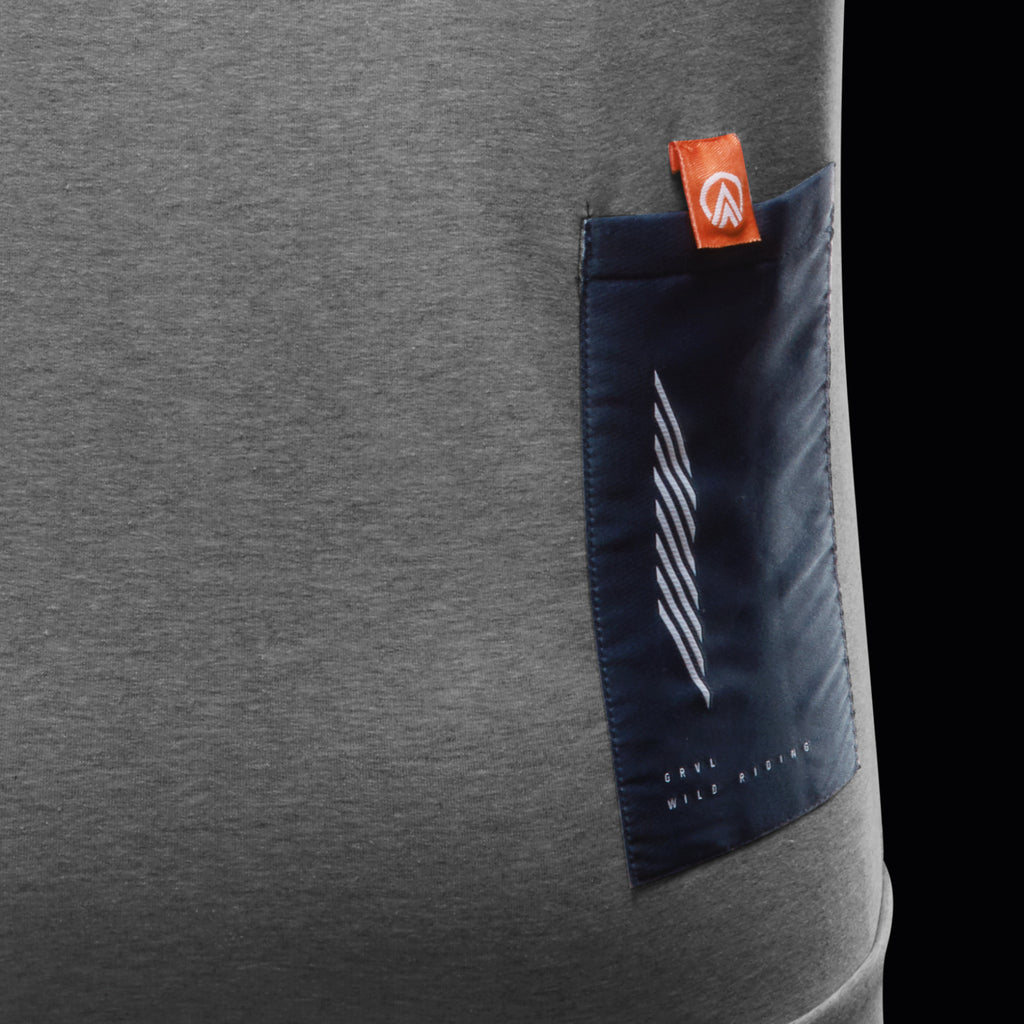grey cycling hoodie men's 