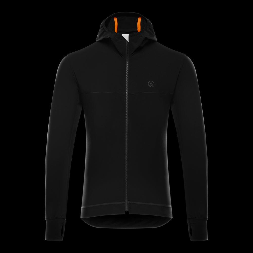 cycling jacket for men black front