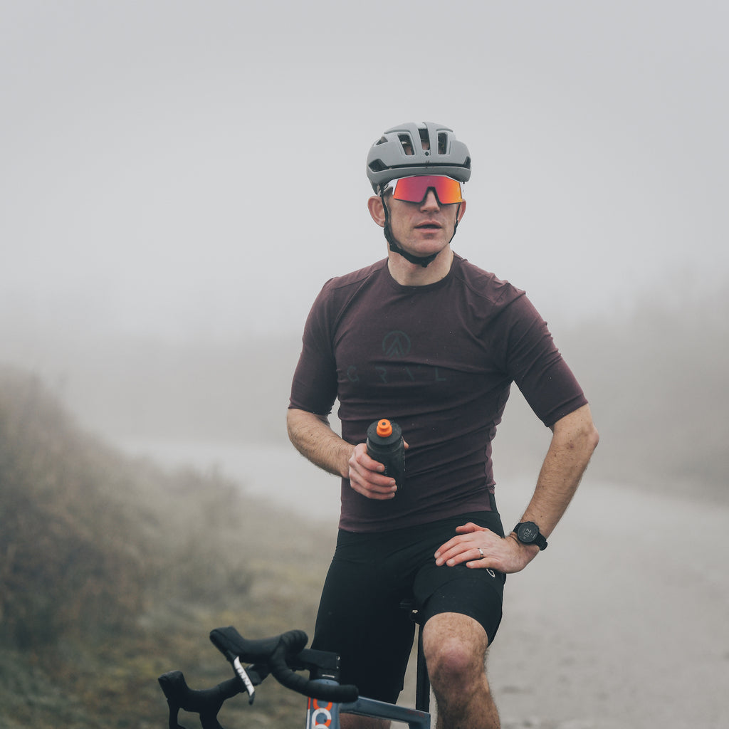 Merino wool cycling t-shirt by GRVL apparel, developed specifically for gravel cycling