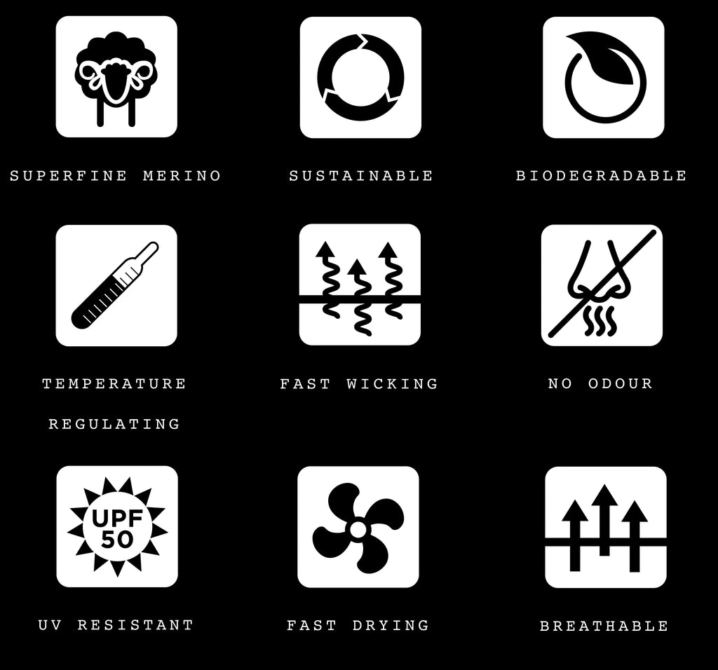 Merino Polo Shirt Sustainable Features Graphic