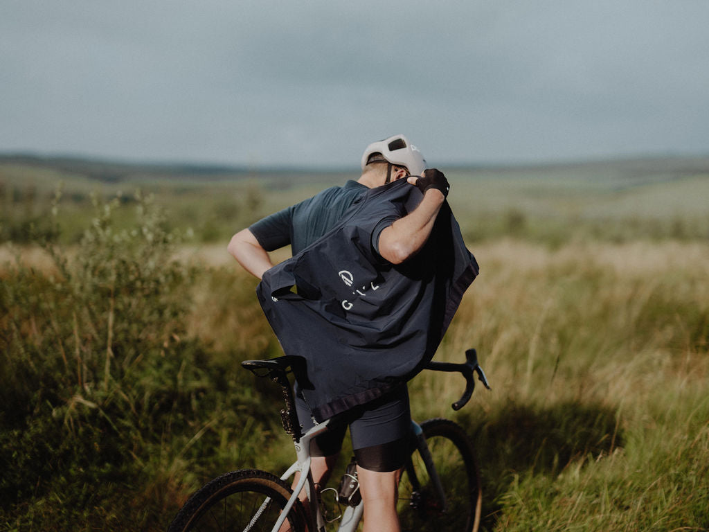 bike gilet navy gravel cyclist | grvl