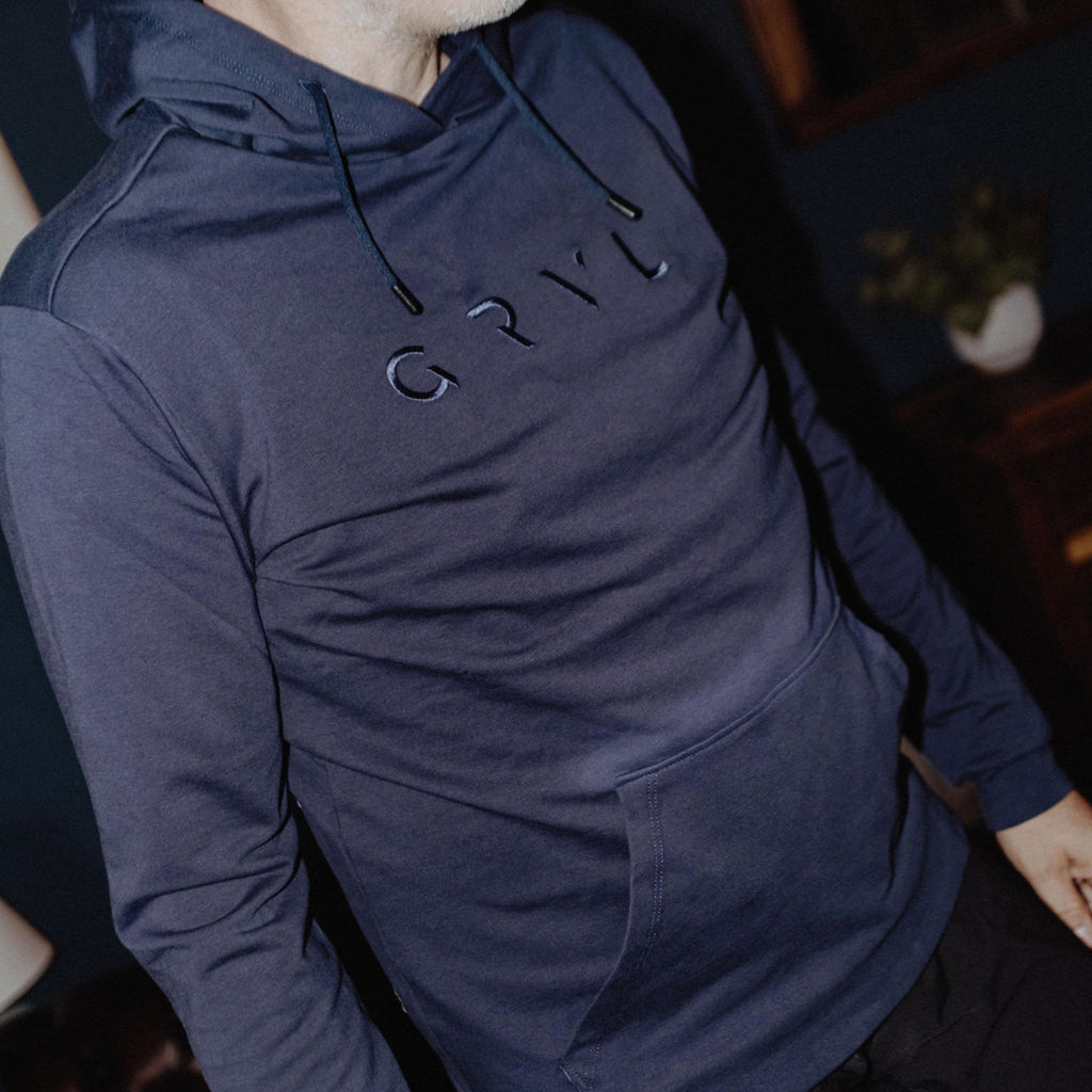 cycling hoodie navy | grvl