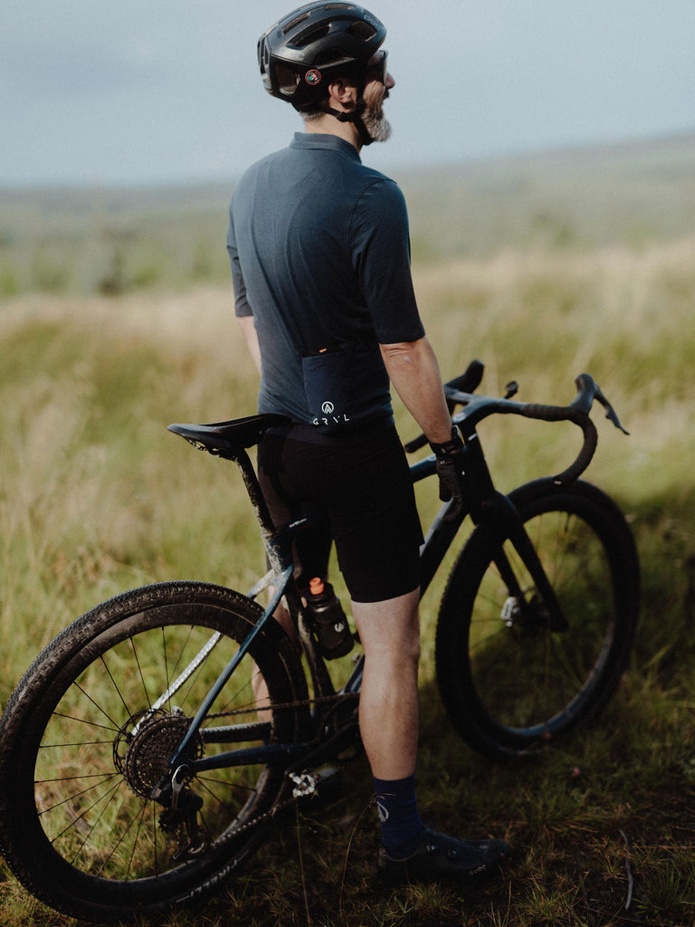 men cycling outfit navy | Grvl
