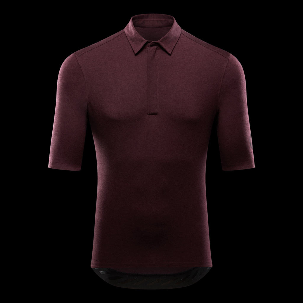 GRVL cycle jersey merino wool gravel polo shirt cycle jersey best mulberry